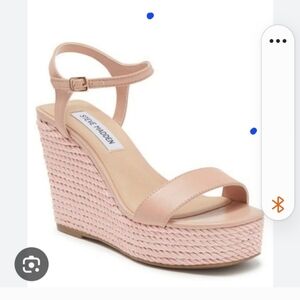 Steve Madden Tory Twist Wedge Heel Sandals with‎ Ankle Strap NWOT